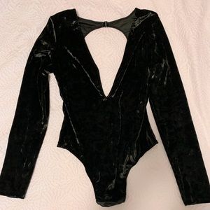 Black Velvet Bodysuit